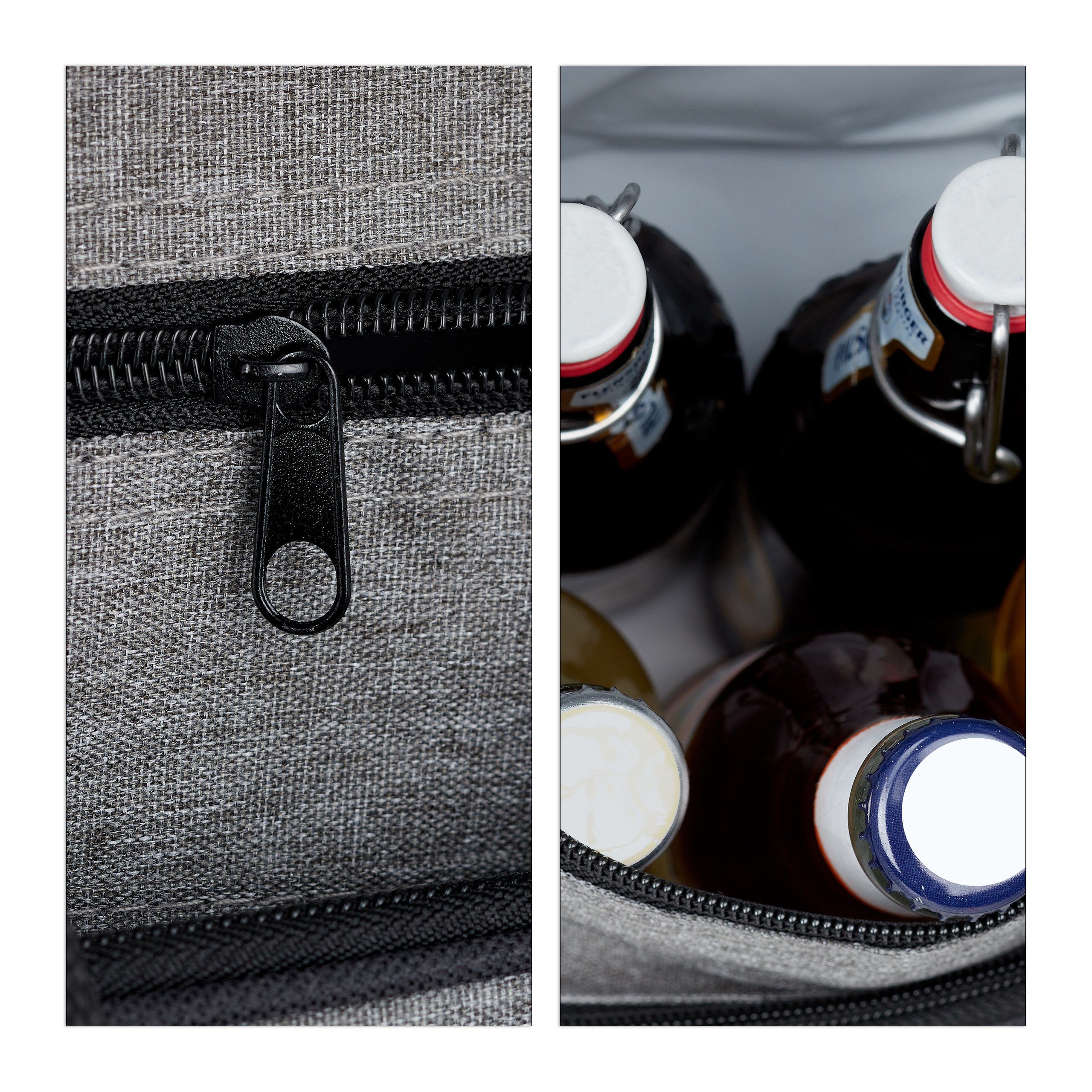 relaxdays Campinghocker Campinghocker mit Lehne