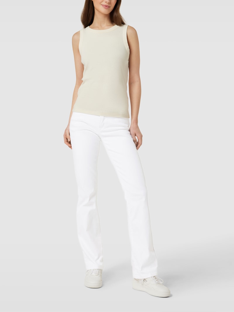 Flared Cut Jeans im 5-Pocket-Design Modell 'PARIS' in weiß