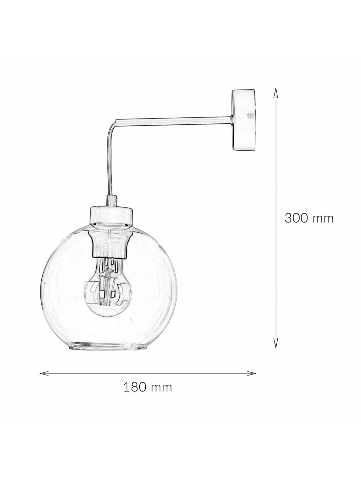 Licht-Erlebnisse Wandlampe in Schwarz Bernstein günstig kaufen onesize