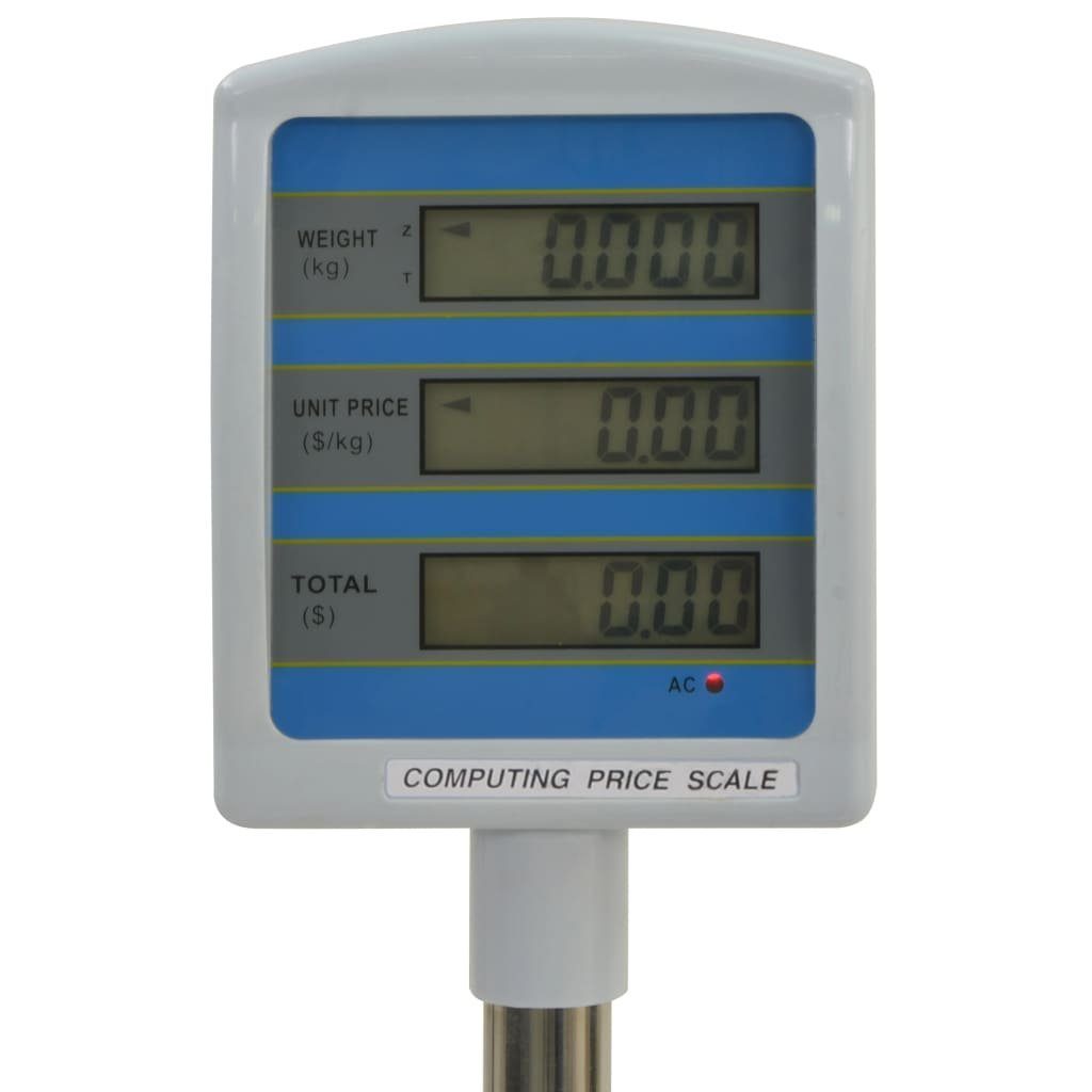 vidaXL Küchenwaage Elektronische Paketwaage mit LCD 30 kg
