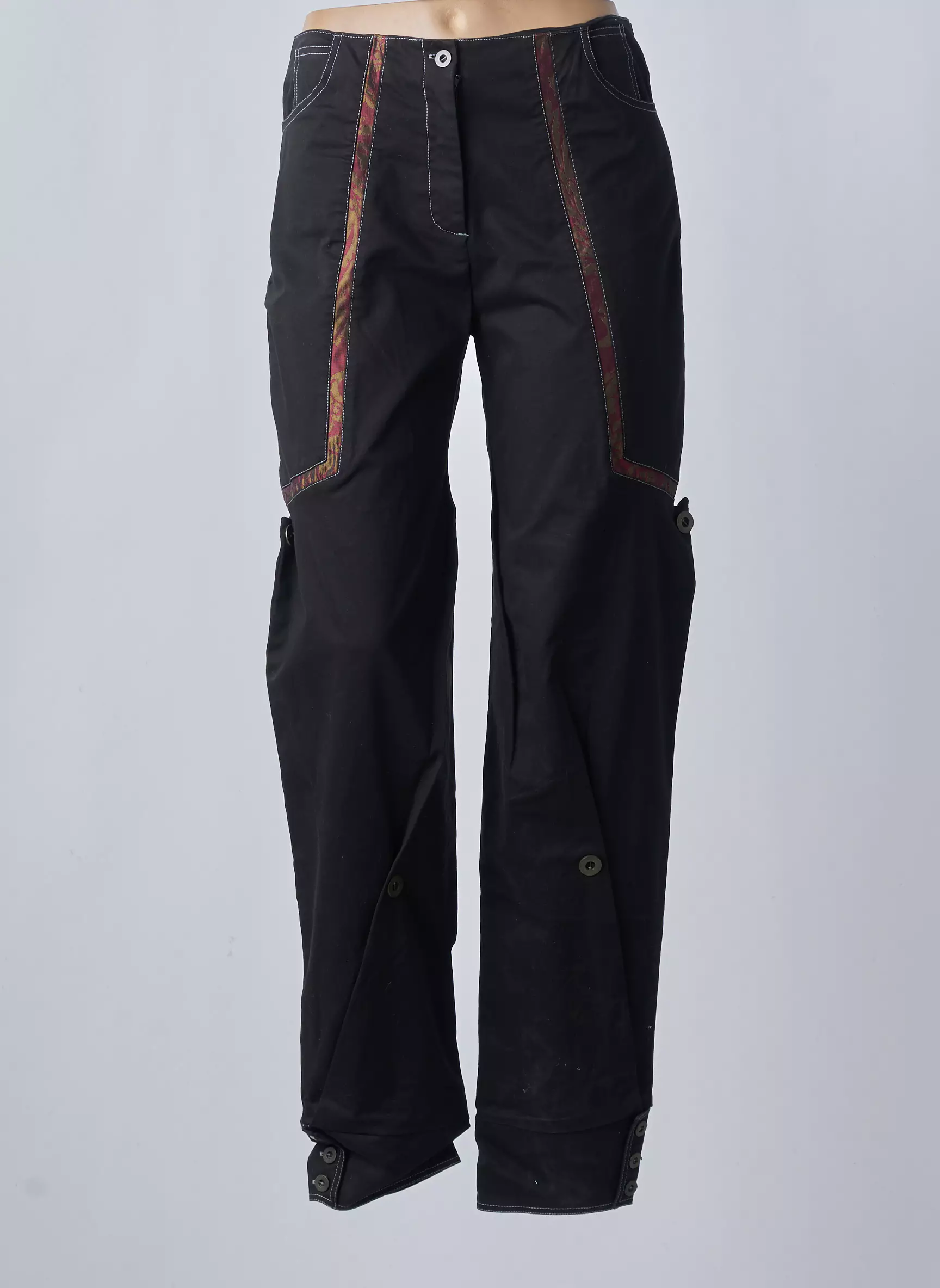 Baskerville Me Pantalons Larges Femme couleur noir
