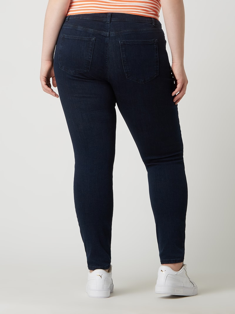 Skinny Fit PLUS SIZE Jeans mit Stretch-Anteil in dunkelblau