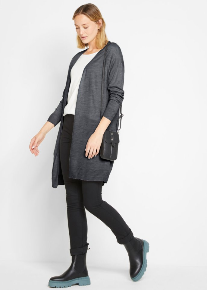 Offene Strickjacke