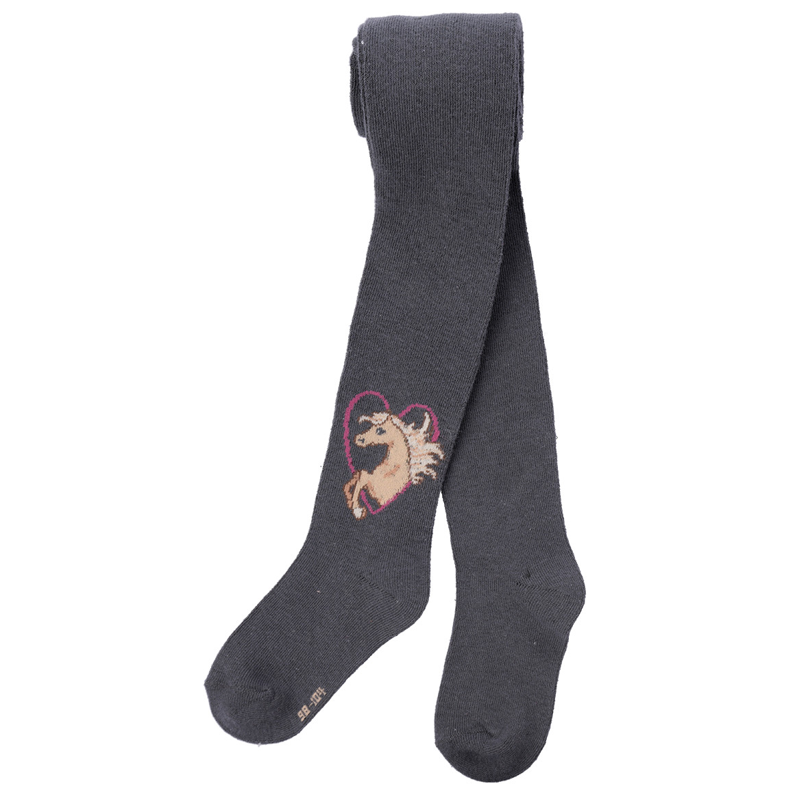 2 Mädchen Strumpfhosen mit Pferde-Motiven