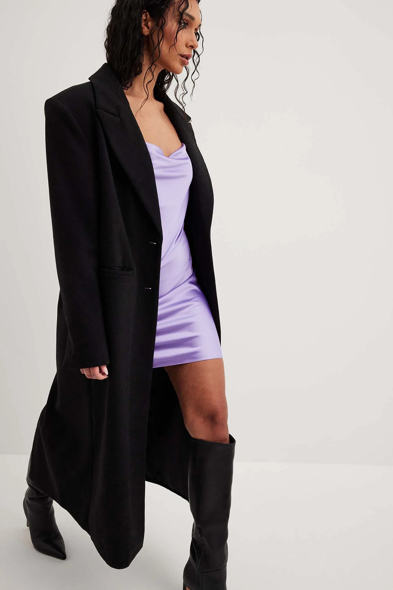 Satin Minikleid