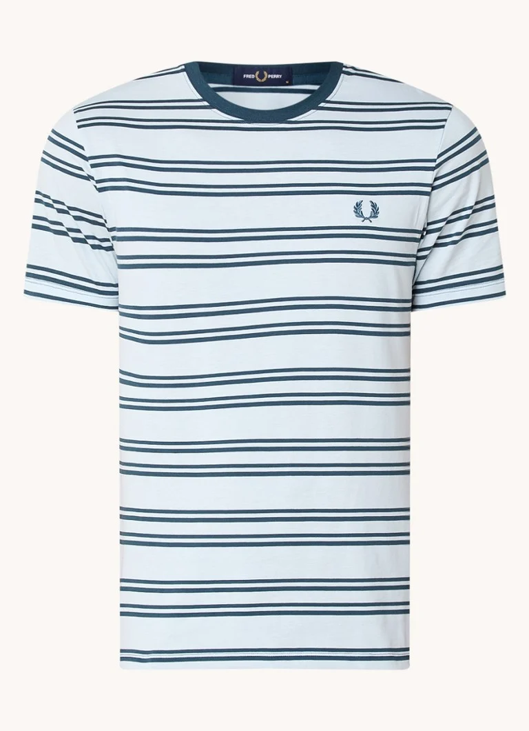 Fred Perry T-shirt with stripe print and logo