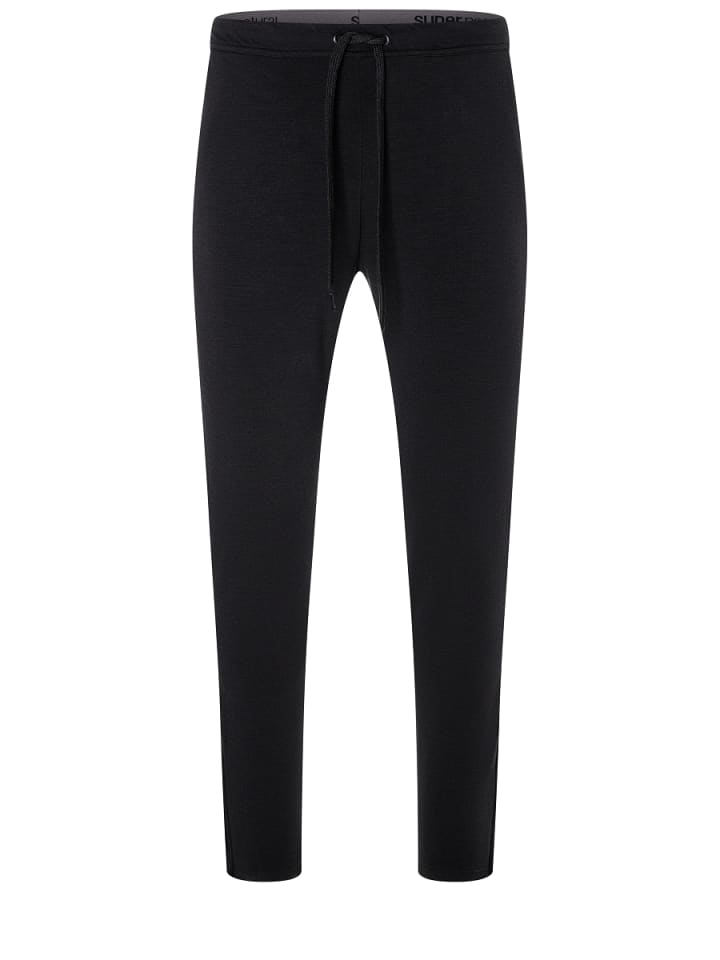 super.natural Merino Hose M TRUE SCHOOL PANTS in schwarz günstig kaufen