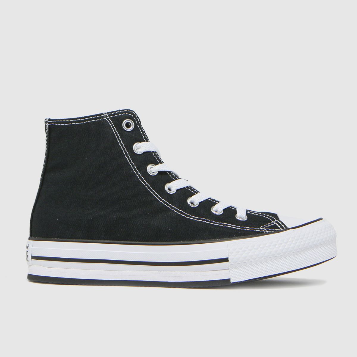 Converse svarta all star eva lift hi flickor ungdomsskor