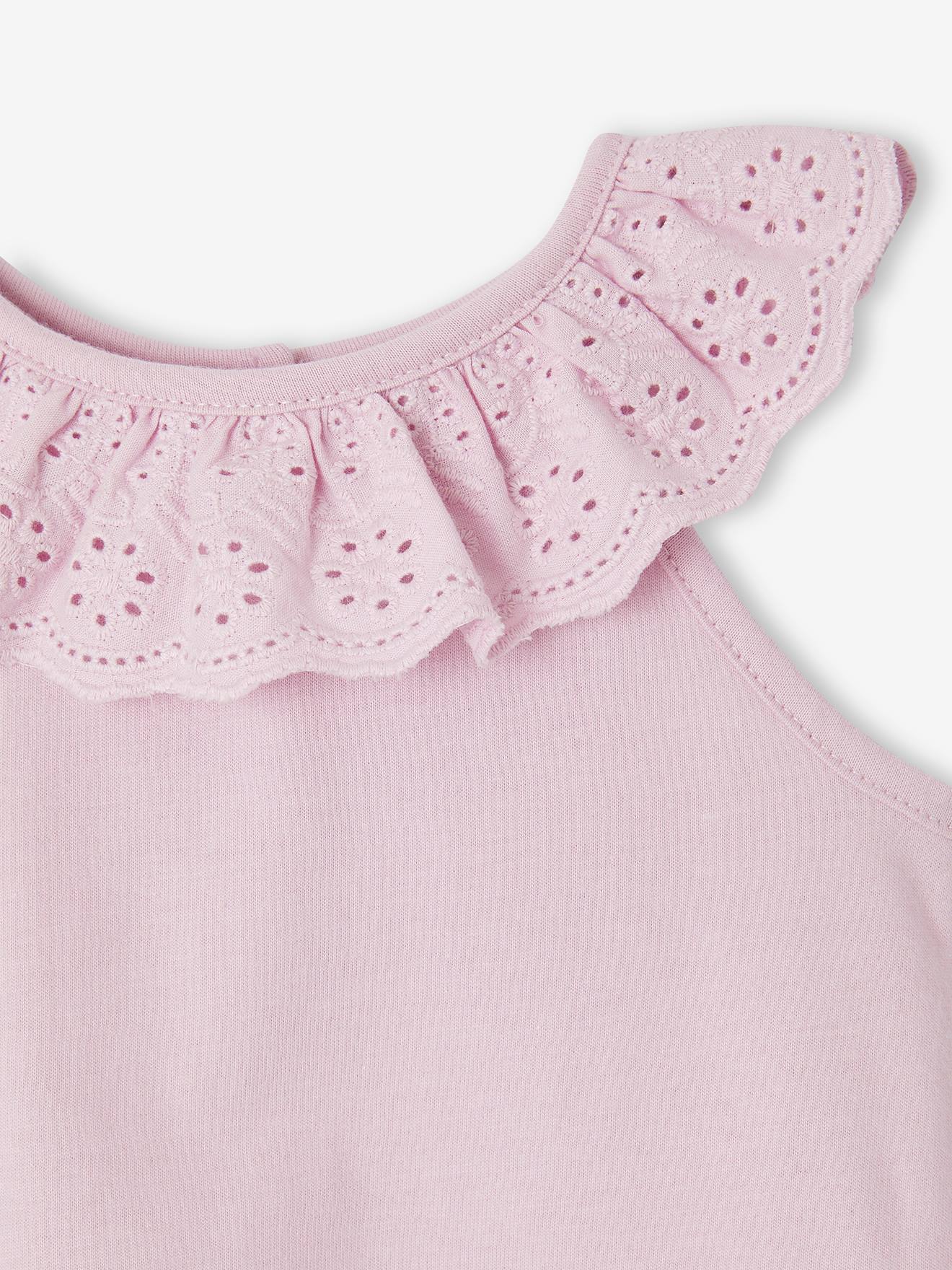 Vertbaudet Mädchen Baby Volant-Top Oeko-Tex - lila