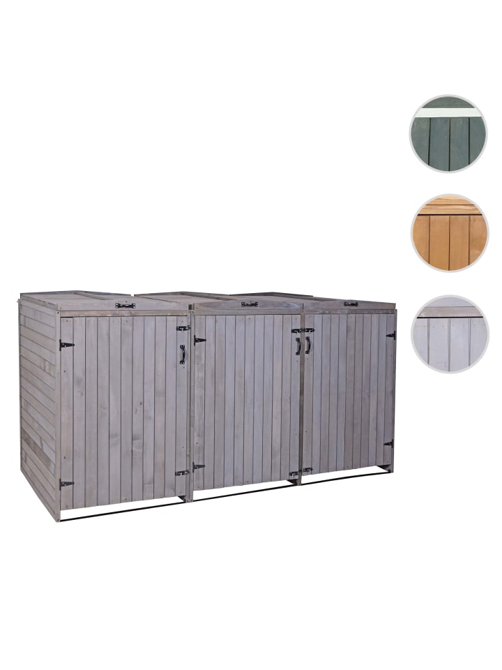 MCW 3er-/6er-Mülltonnenverkleidung H74, Anthrazit-grau günstig kaufen onesize