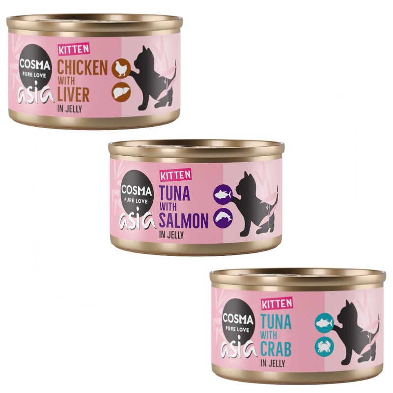 Sparpaket Cosma Asia Kitten in Jelly 12 x 85 g
