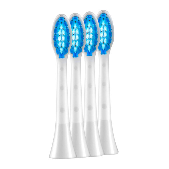 Ersatz-Zahnbürstenköpfe, weiß (weich), 4er Set