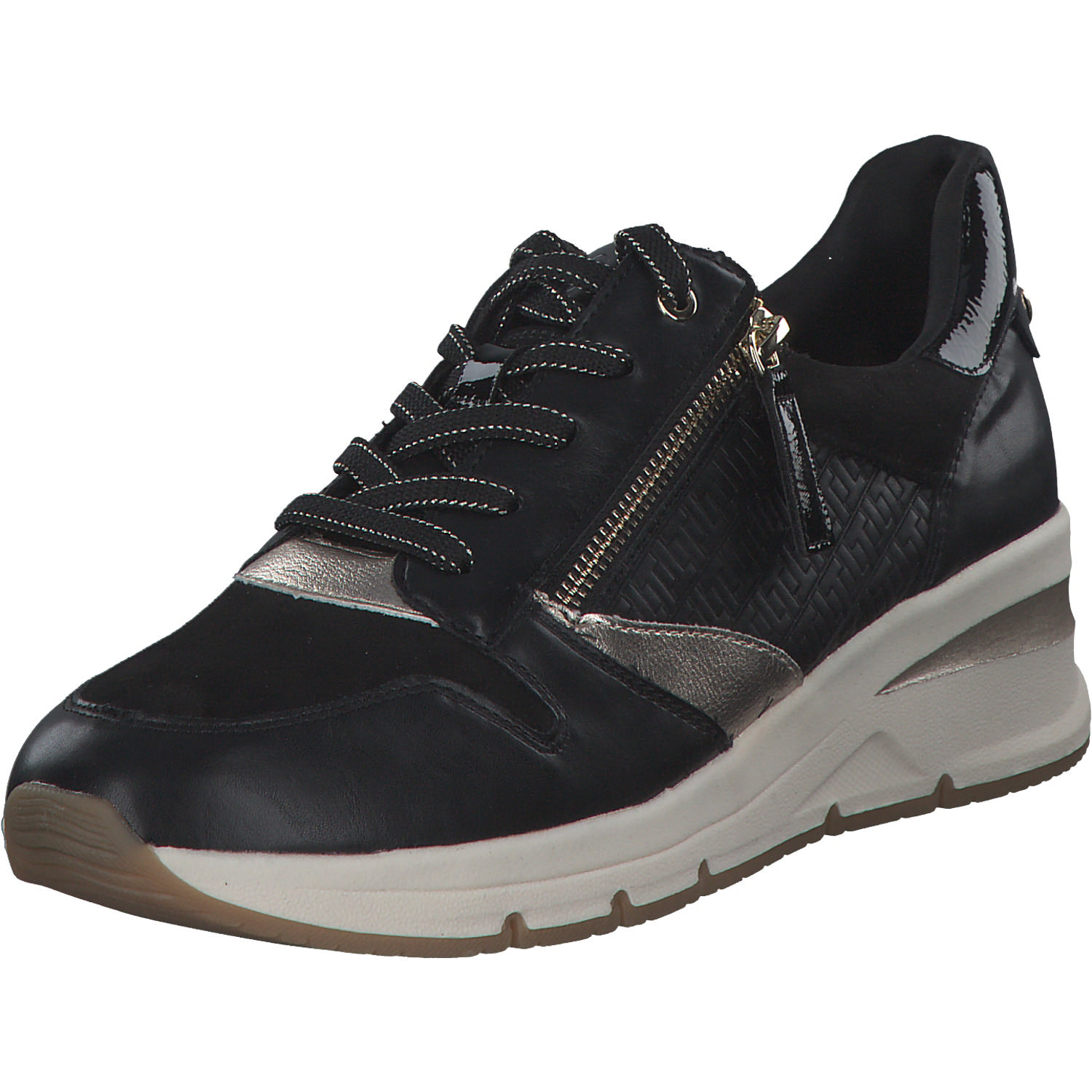 Tamaris 23702, Sneakers Low, Damen, Schwarz