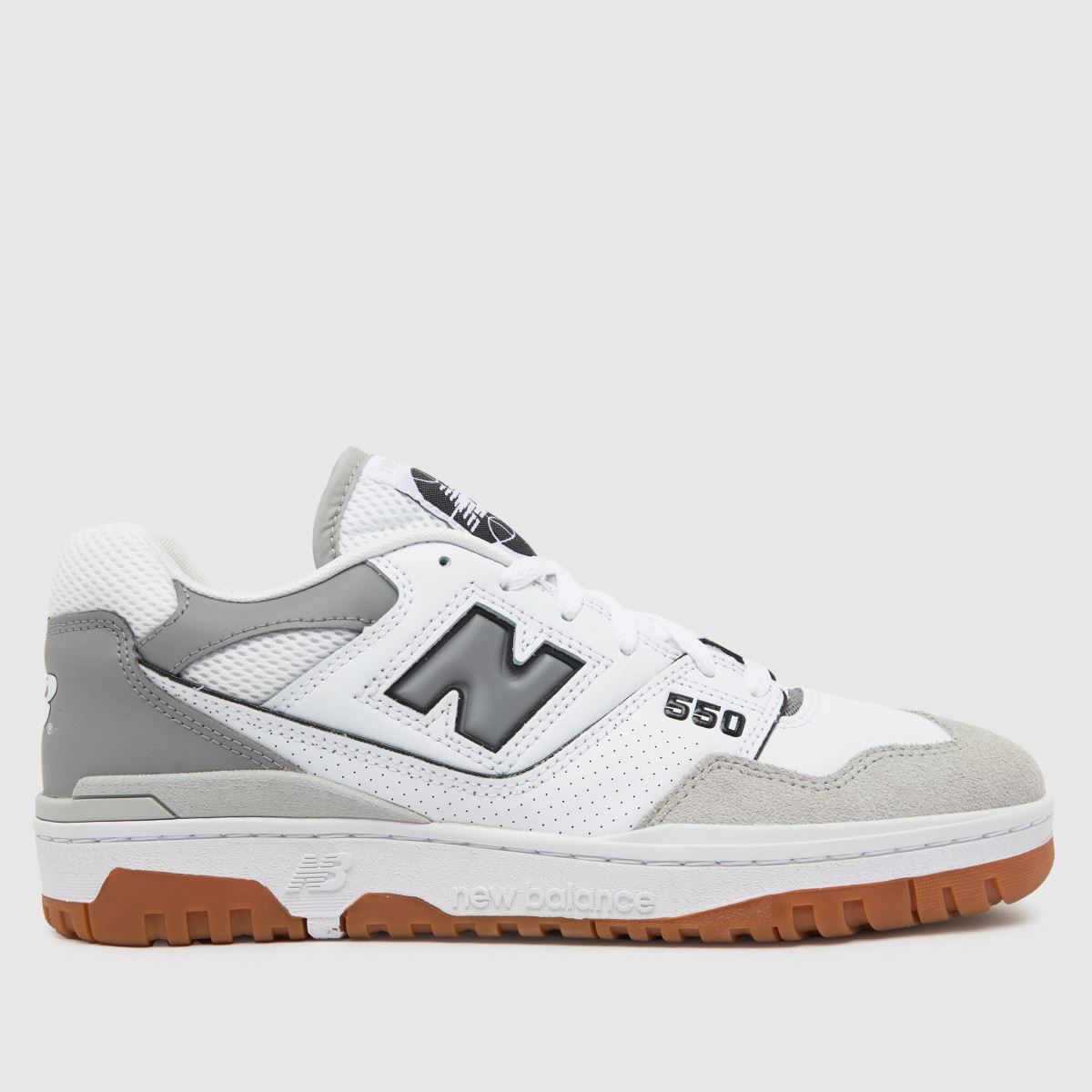 New Balance bb550 träningsskor i vitt och grått