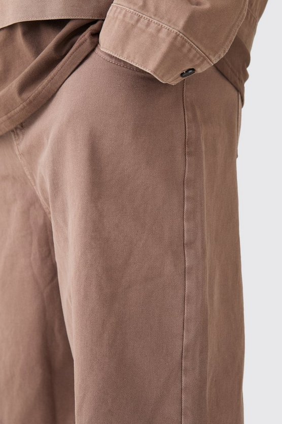 Plus überfärbte Jeansshorts