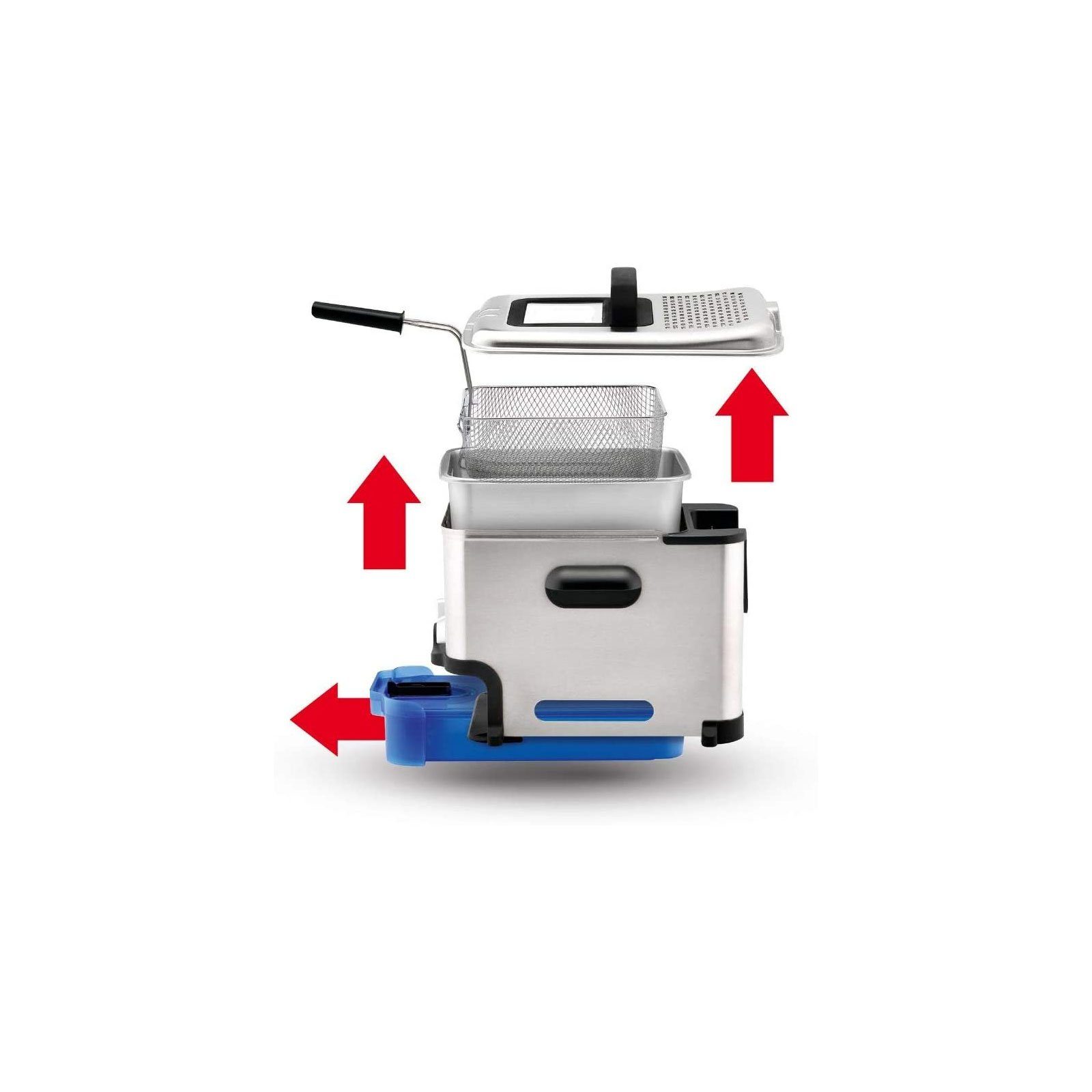 Tefal Fritteuse FR 8040 Oleoclean Pro Kaltzonen-Fritteuse, 2300 W