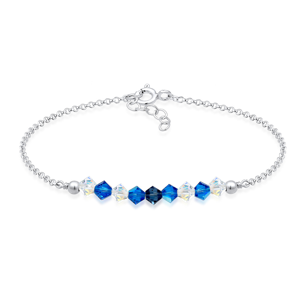 Elli Elli Bracelet Perles pour enfants roses avec cristaux en argent sterling 925 Bracelet
