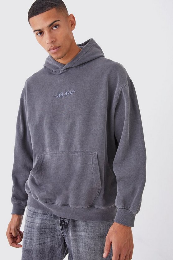 Bestickter Oversize Hoodie