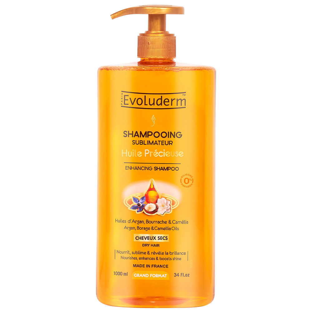 evoluderm Huile Précieuse Shampoing Sublimateur - 1000 ml