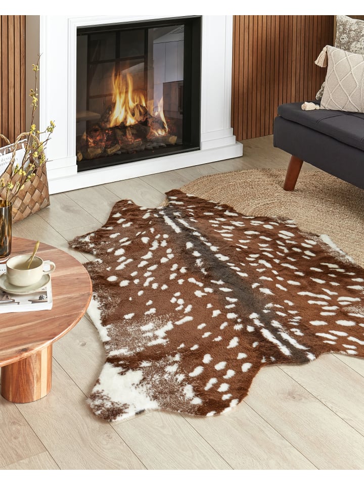 Beliani Schaffell KNOLL in Braun/Beige - (W) 130 x (L) 170 cm günstig kaufen onesize