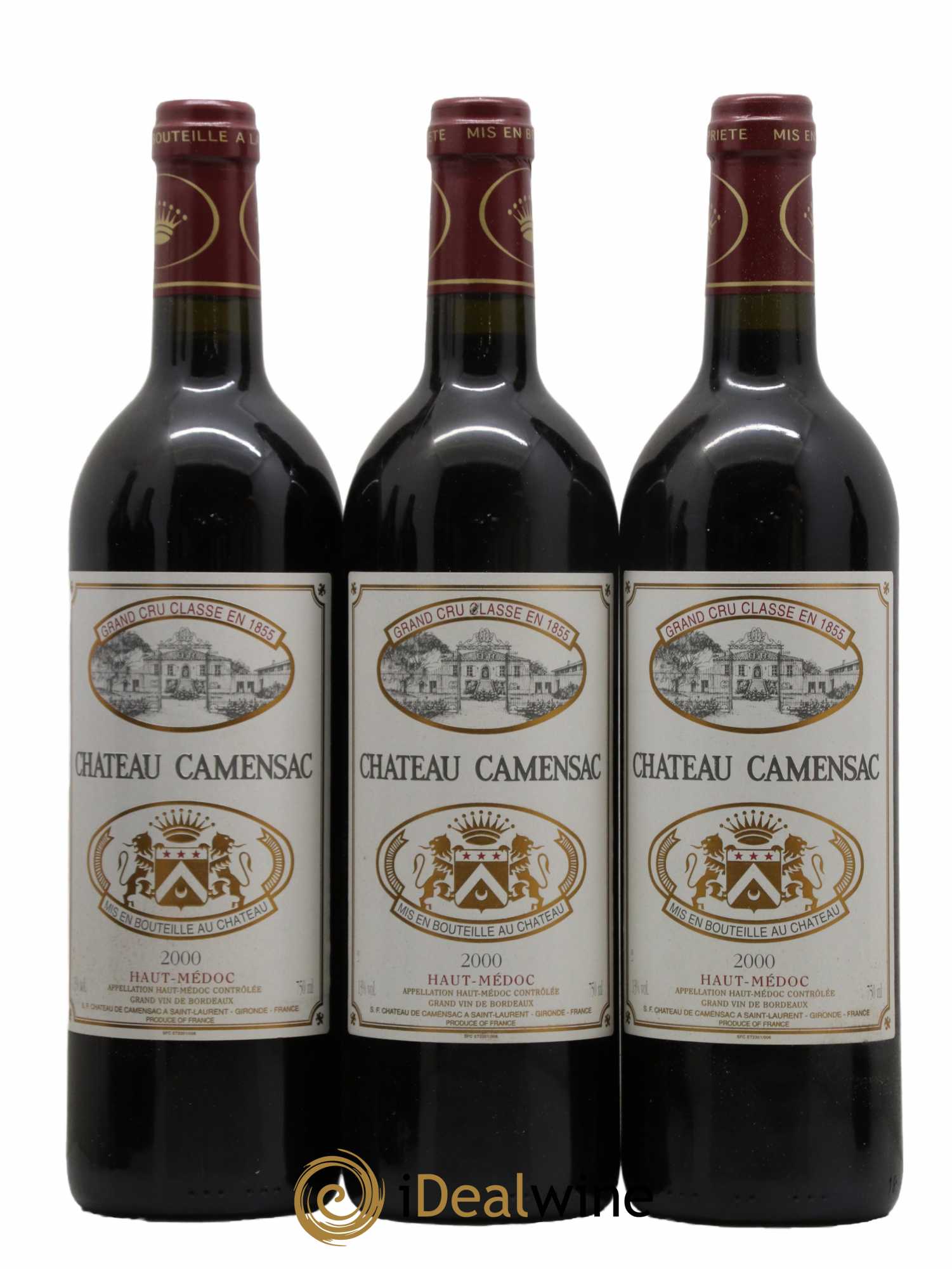 Château Camensac 5ème Grand Cru Classé  2000 - Lot de 12 Bouteilles