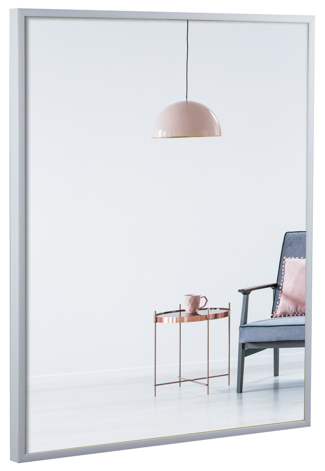 myposterframe Einzelrahmen Alu Bilderrahmen Amalthea, (1 Stück), 21x26 cm, Weiß, Aluminium
