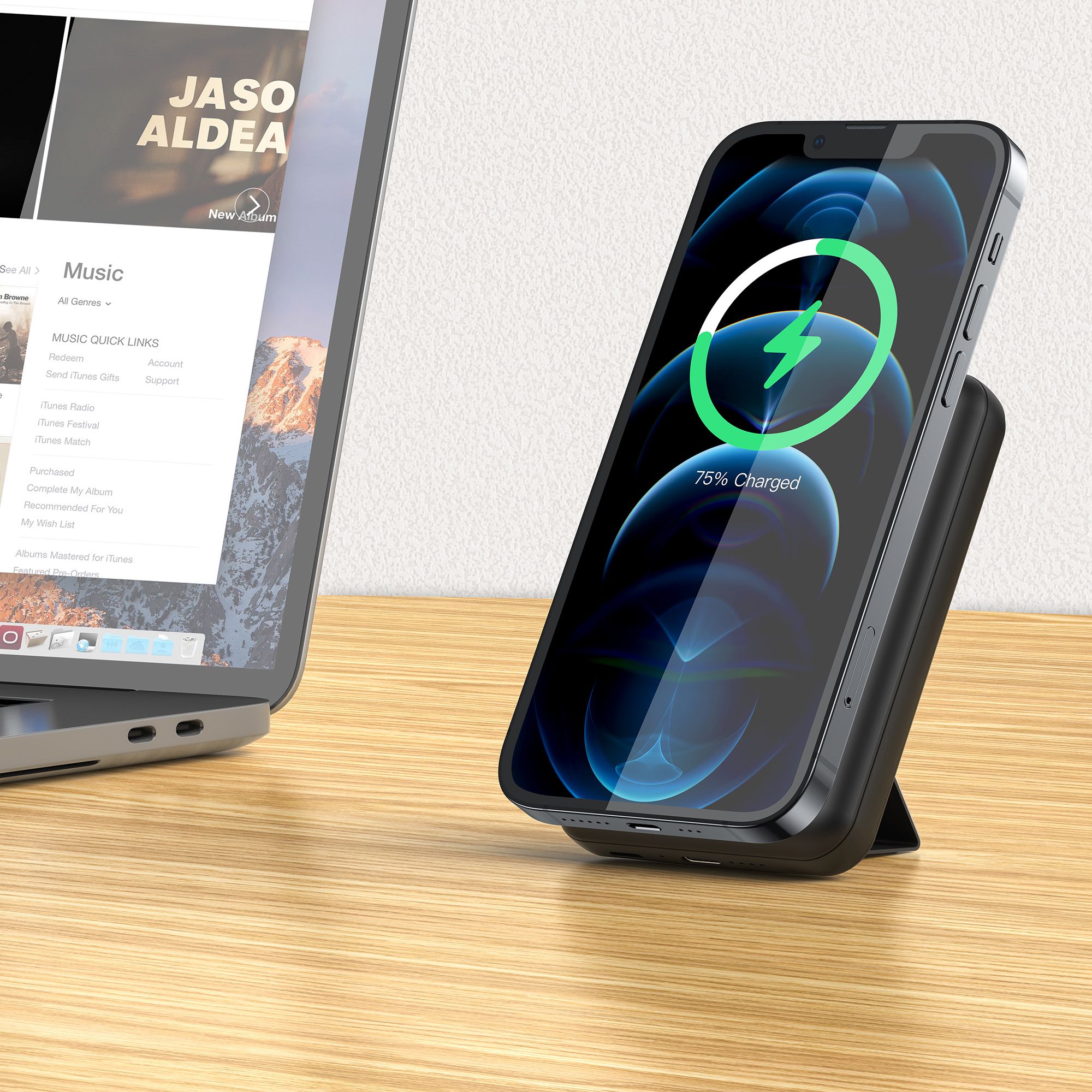XLayer MagFix 5.000 mAh Powerbank mit Standfuß