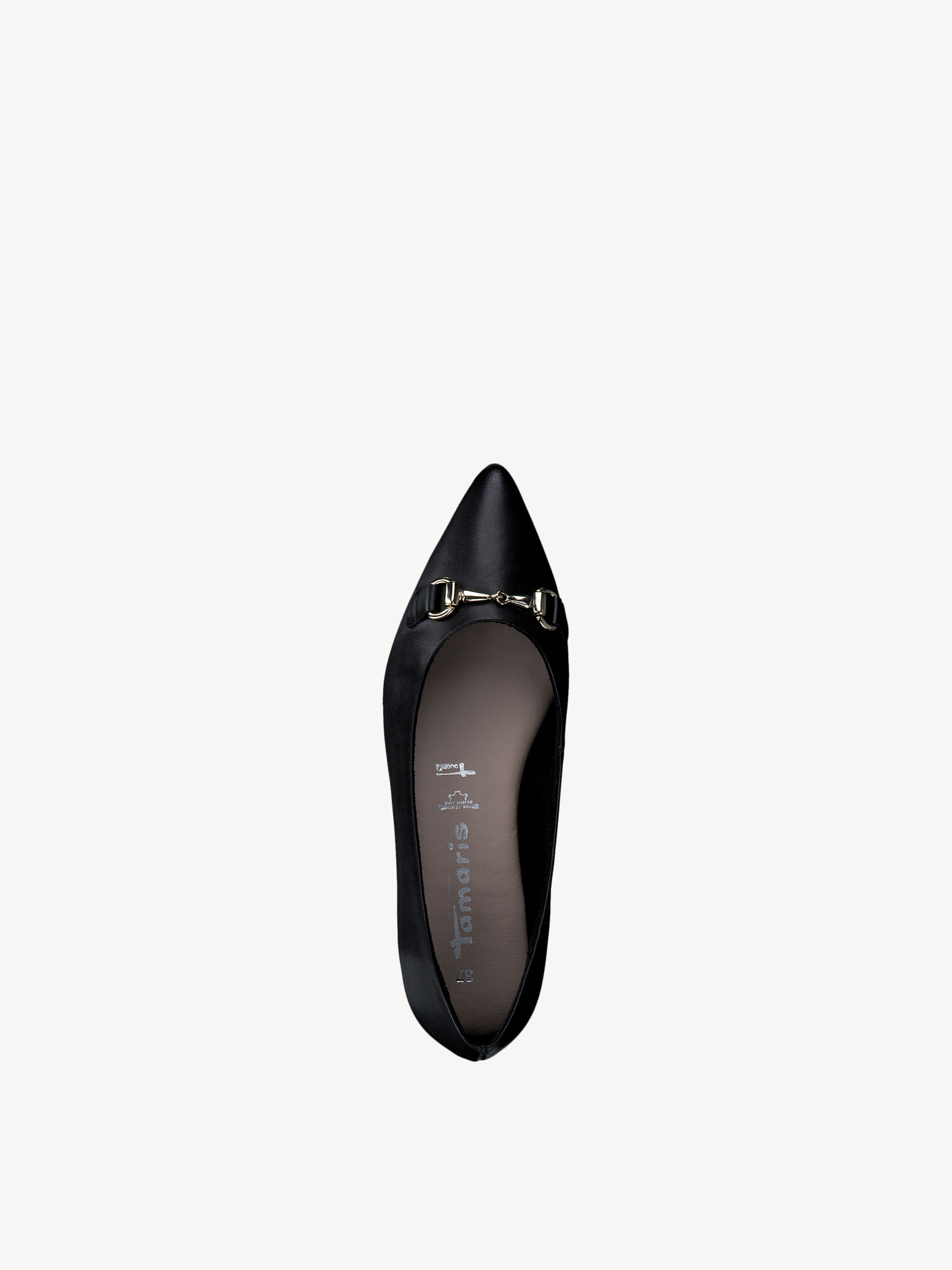 Ballerine en cuir - noir
