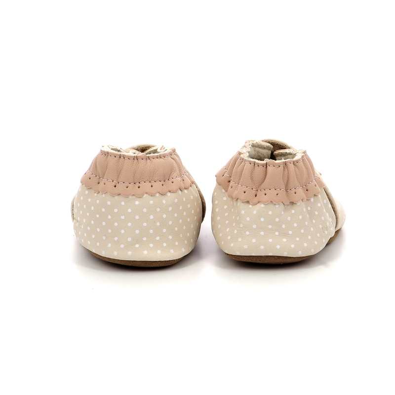 Chaussons cuir tannage vegetal Fancy Snow