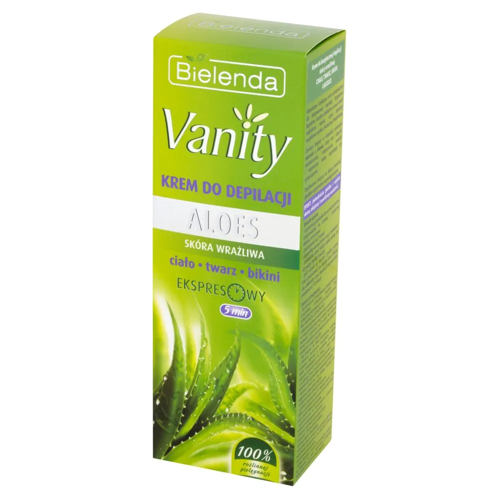 Αποτριχωτική κρέμα Bielenda Vanity Aloe για σώμα, πρόσωπο και περιοχή μπικίνι