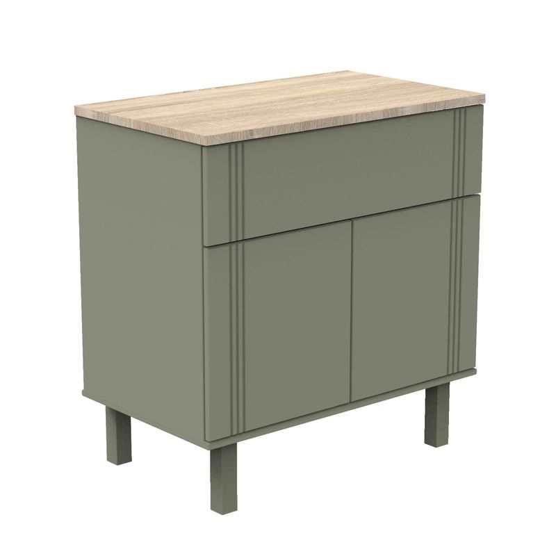 Commode 1 tiroir Eléonore kaki