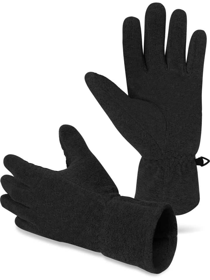 Normani Outdoor Sports Fleece-Handschuhe mit 3M Thinsulate™ (40 g) Arsuk in Schwarz günstig kaufen S