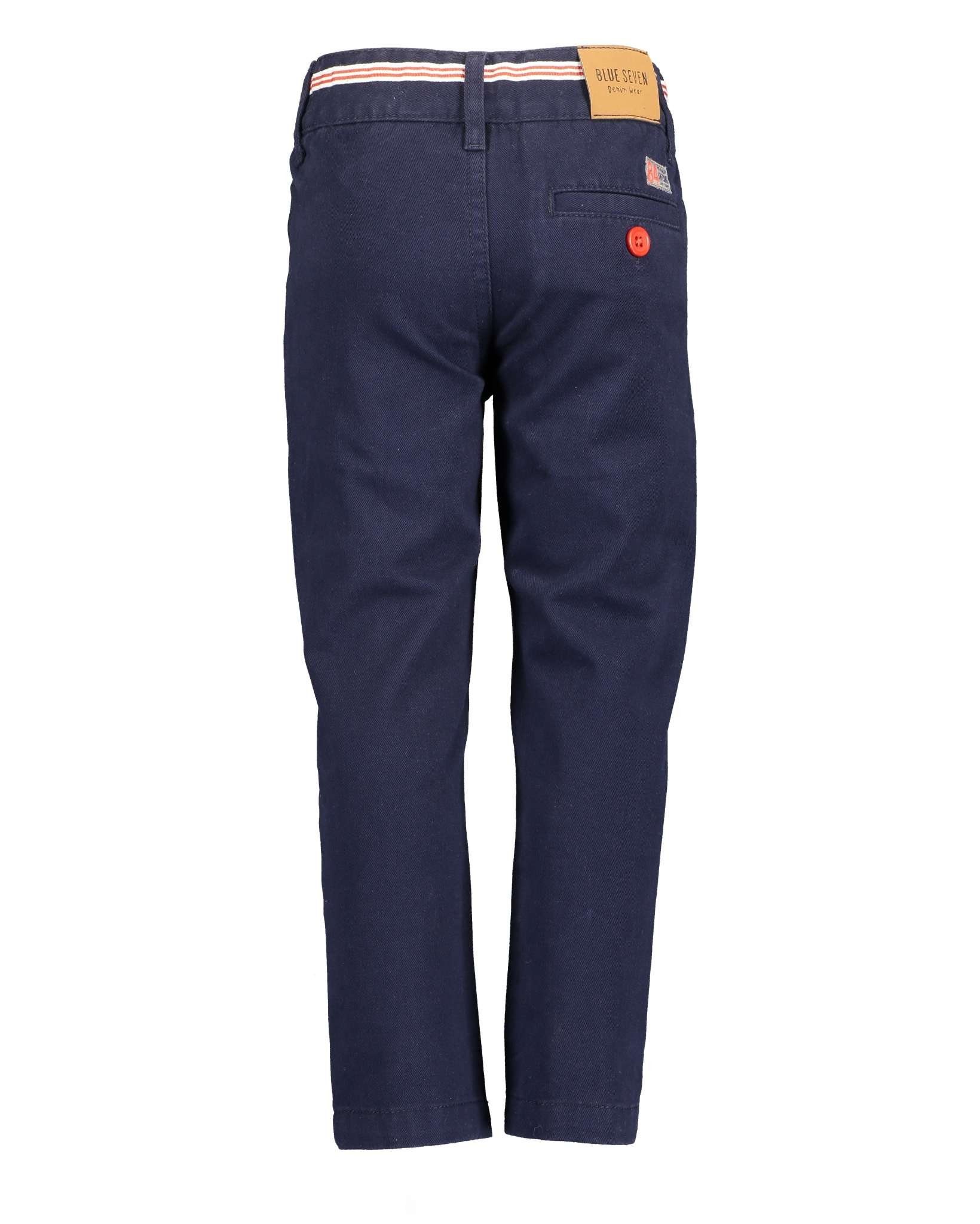 Blue Seven 5-Pocket-Jeans Blue Seven Jungen Hose Festmode marine blau rote Details (1-tlg)