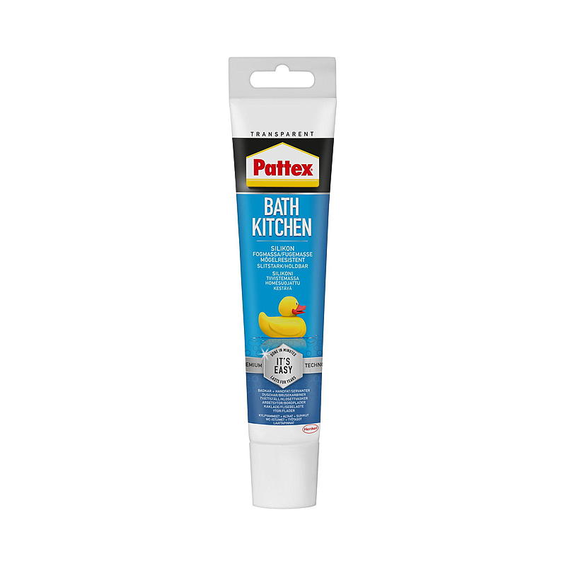 Pattex Silikonfugemasse 50 ml transp, bad&kjøkken