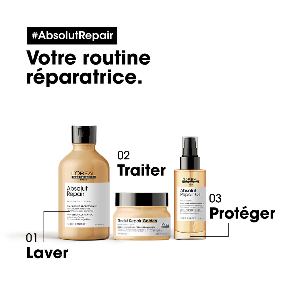 L'Oréal Professionnel Série Expert Absolut Repair Masque restructurant doré pour cheveux abîmés