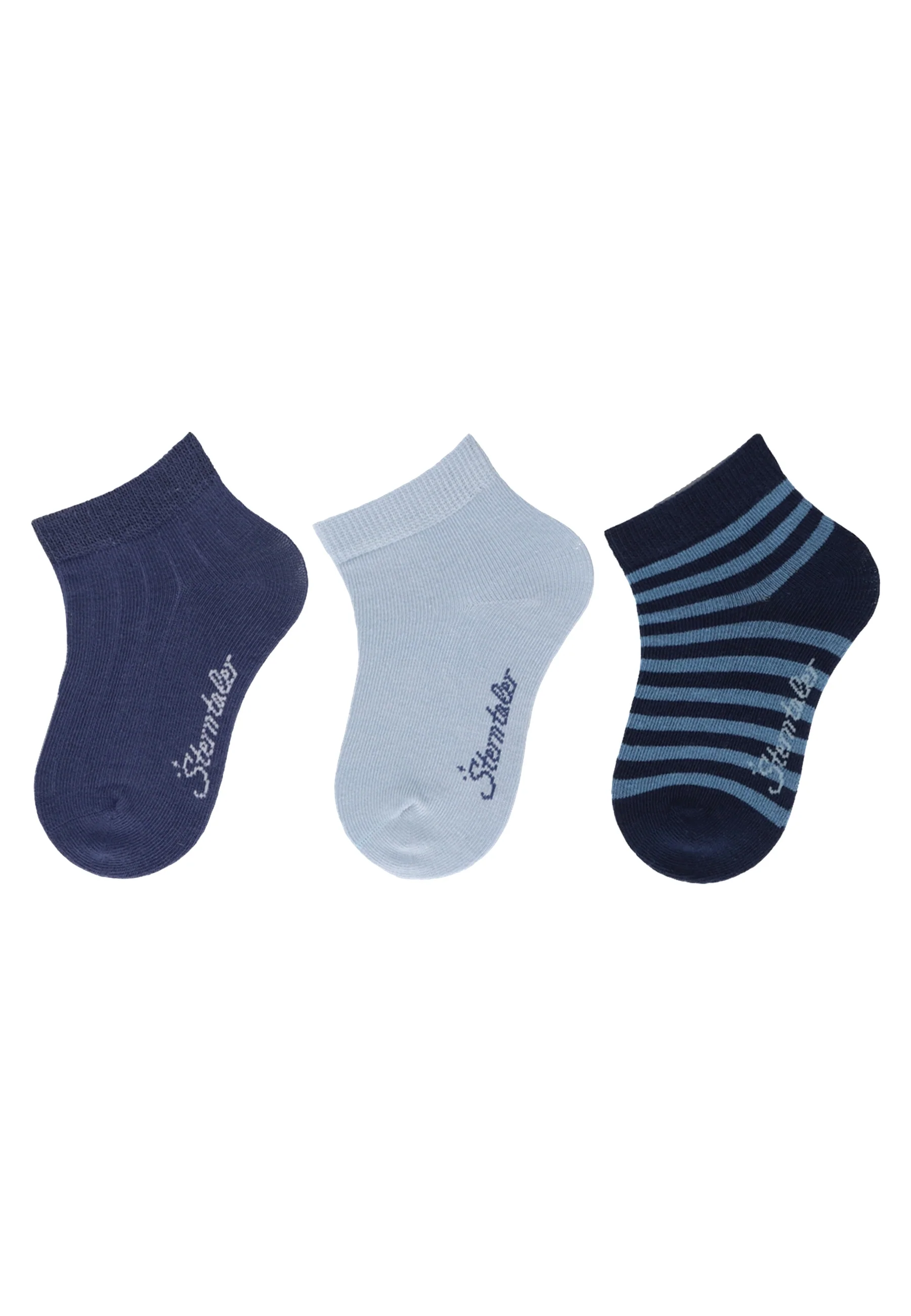 Socken im 3er Pack mit Rippenoptik in versch. Farben