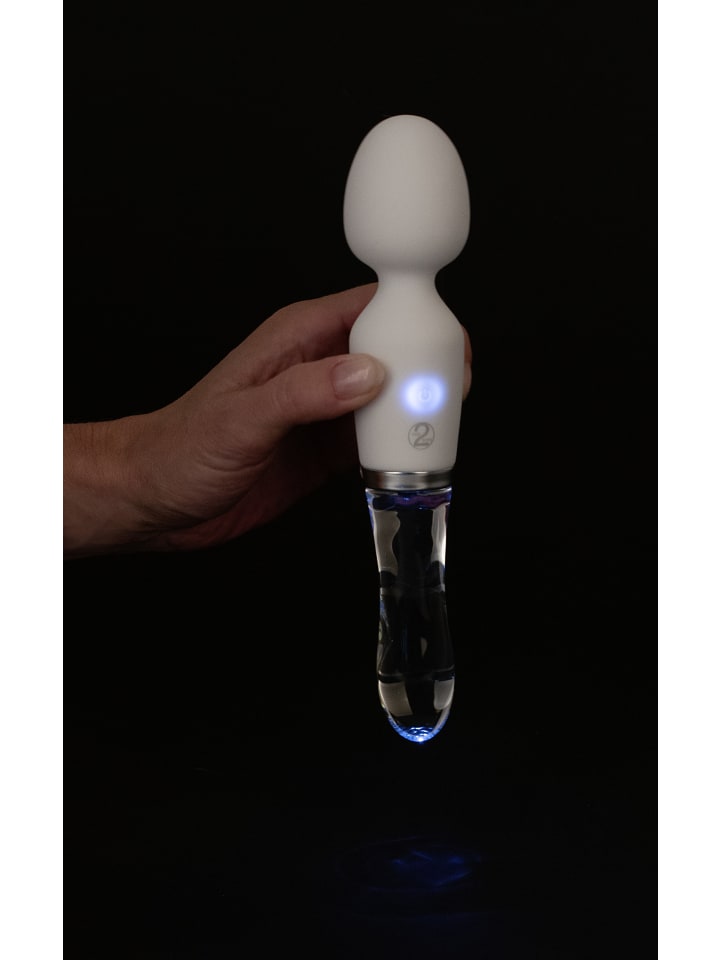 Liaison Massagestab Wand LED Vibrator in weiß günstig kaufen 21,5 cm