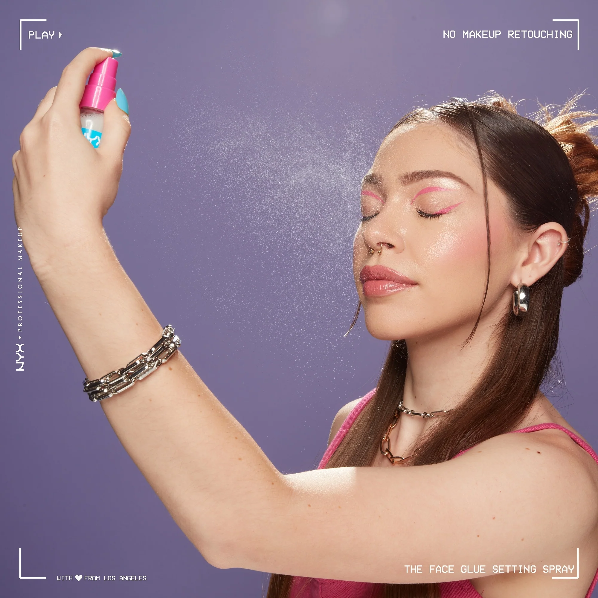 Spray fixator cu adeziv pentru față - Fixator facial