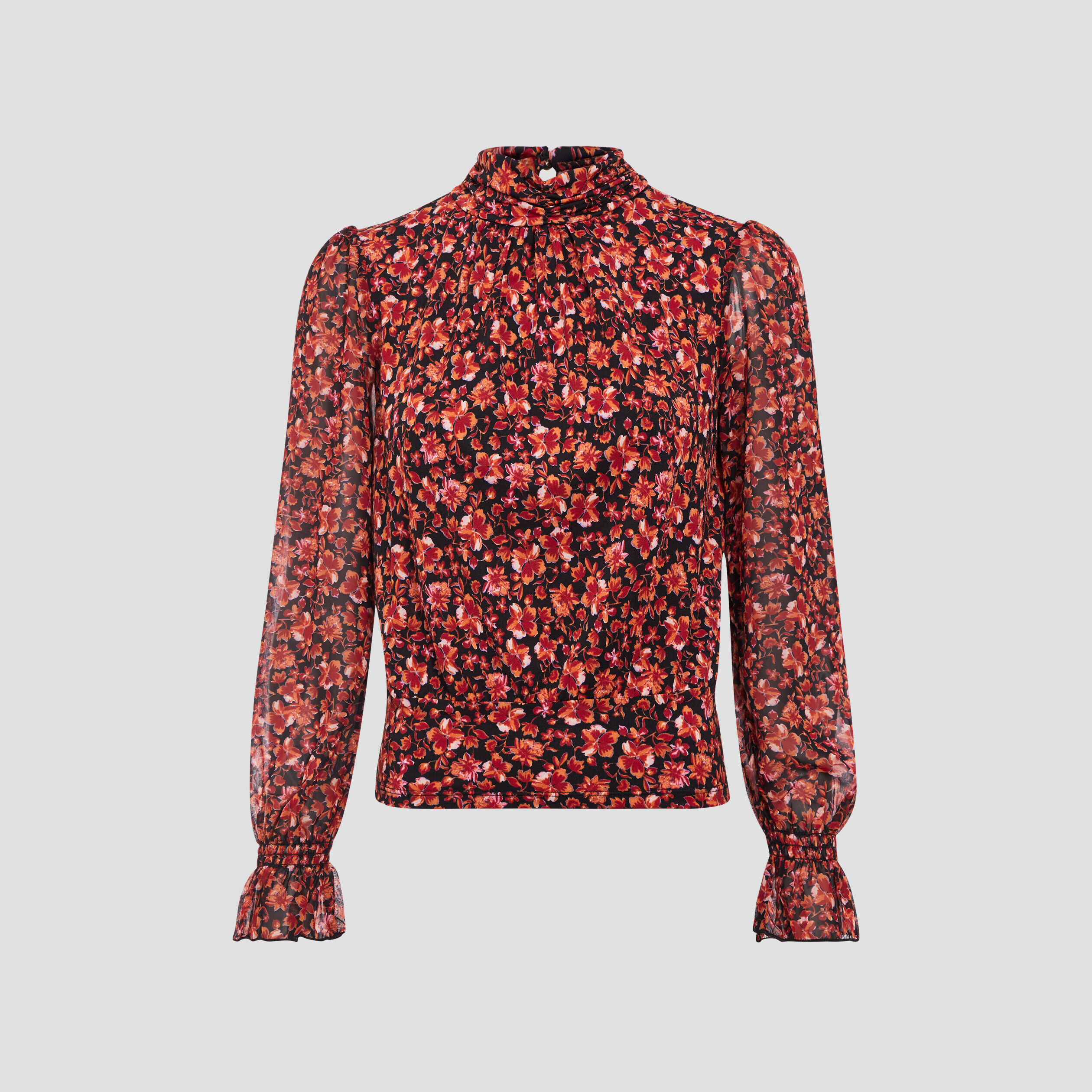 Blouse manches longues noir femme | Cache Cache