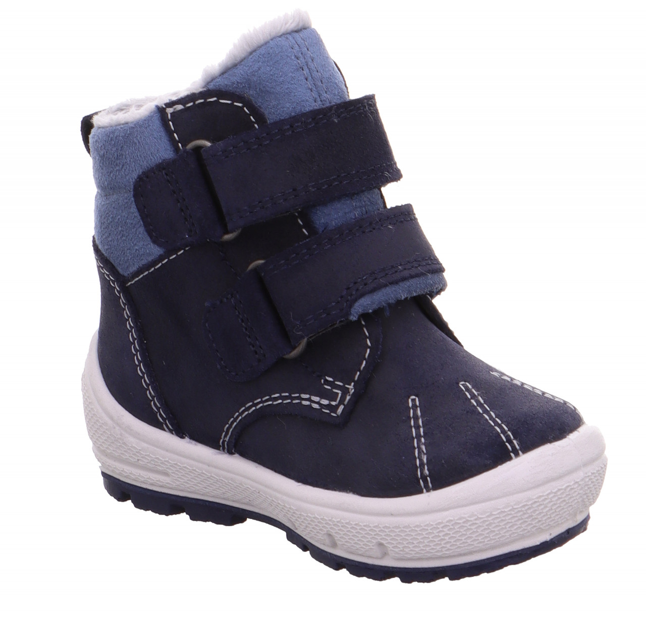 GROOVY - Blau Boots mit Klettverschluss