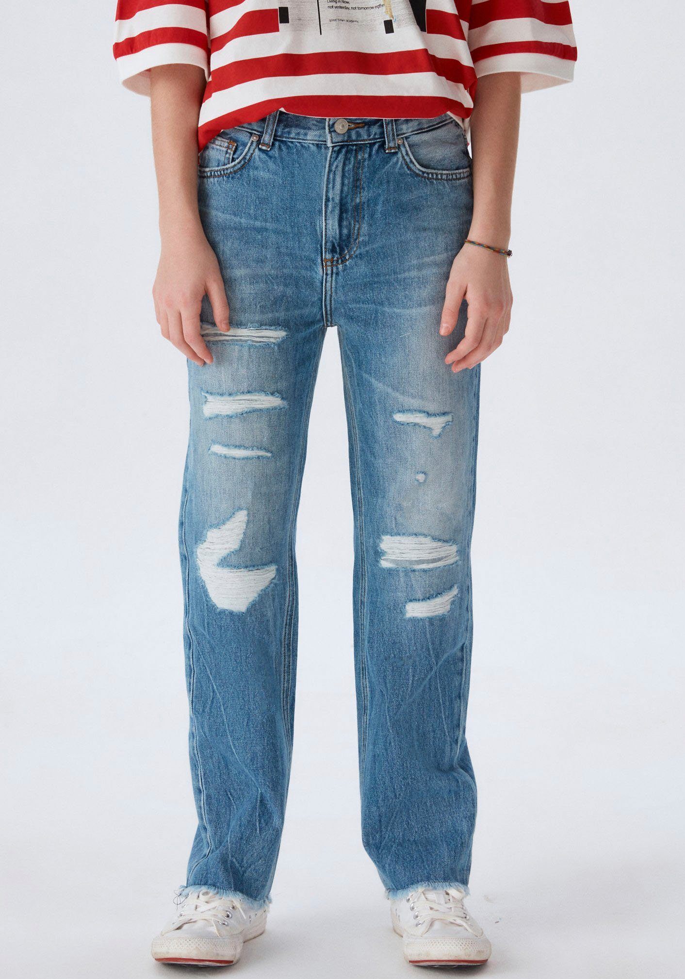 LTB Destroyed-Jeans OLIVA für GIRLS
