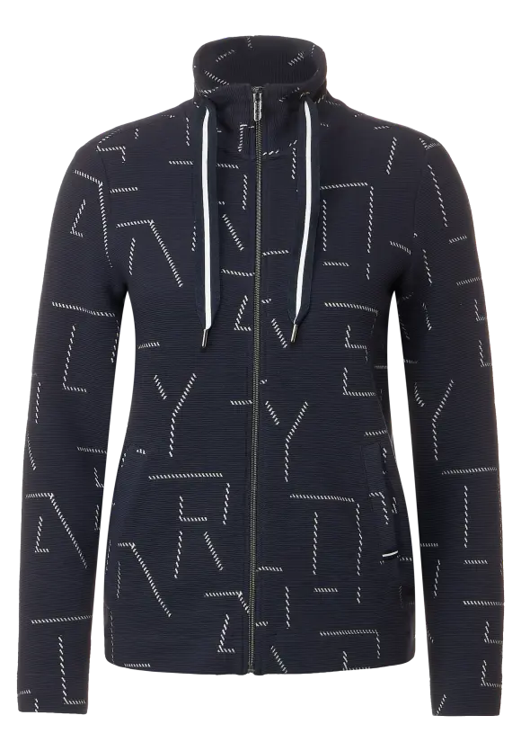 CECIL Sweatjacke mit Stehkragen