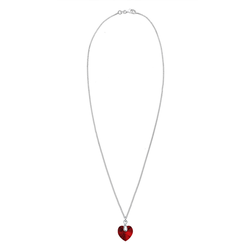 Elli Elli Collier Coeur Cristal Collier  (925/1000) Argent collier