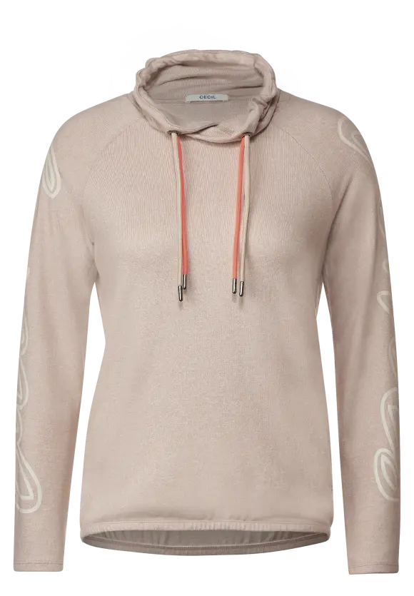 CECIL Cosy Shirt mit Volumenkragen