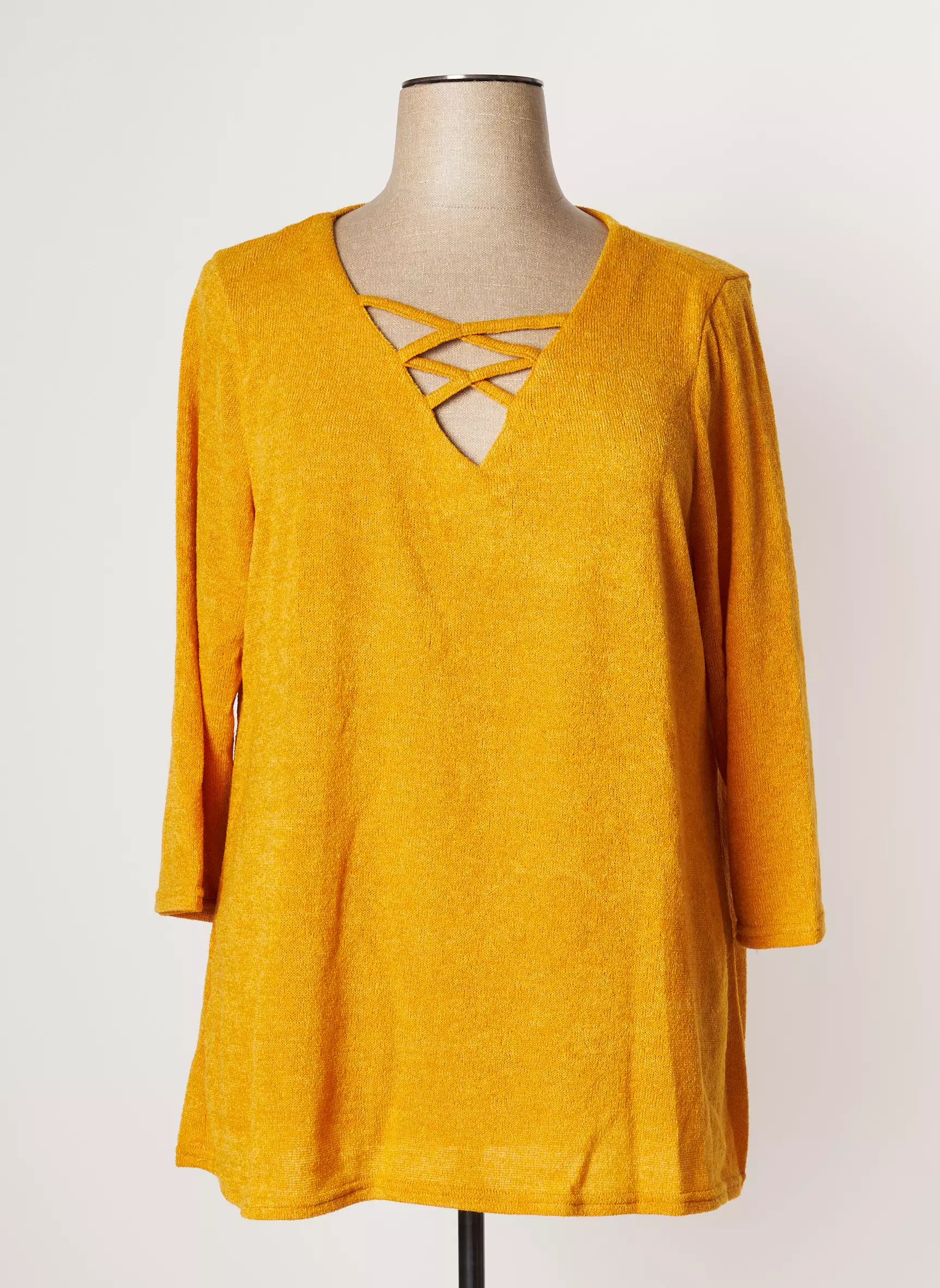Mutiples Pulls Femme couleur jaune