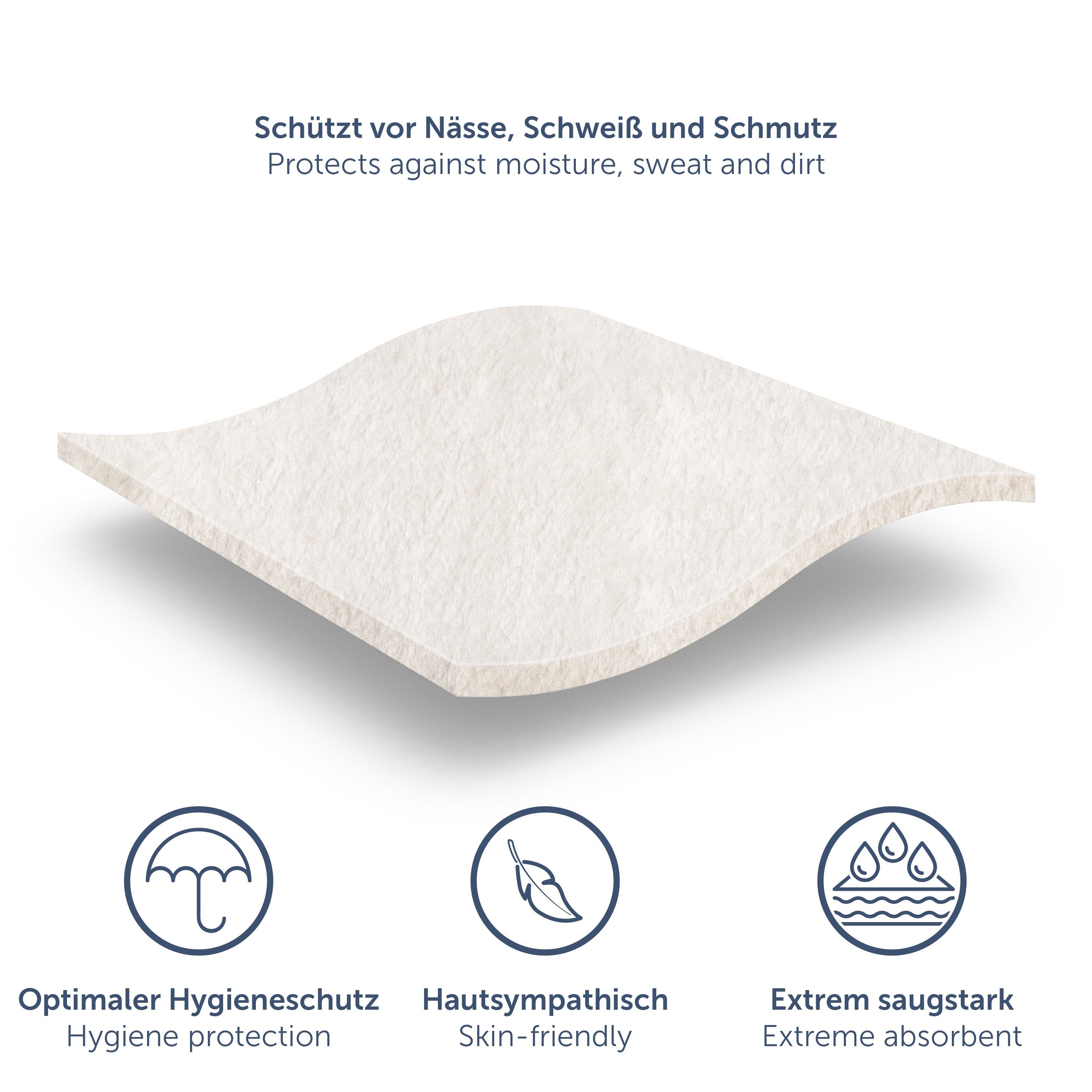 Matratzenschoner Blumtal Molton Atmungsaktive Premium Matratzenauflage Blumtal, 100% Baumwolle, Zertifizierte Qualität