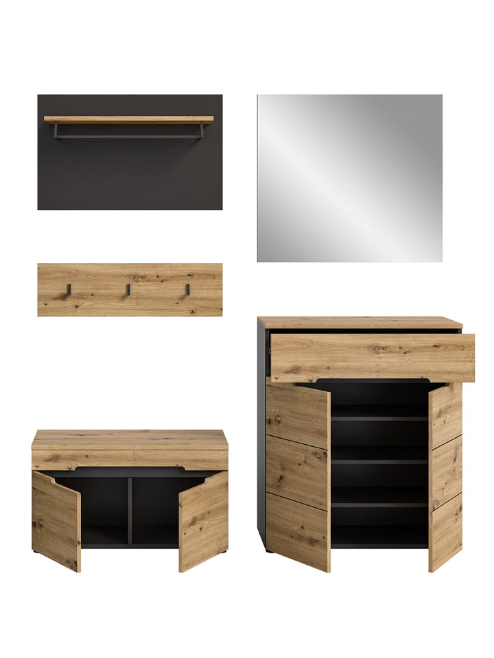 ebuy24 Garderobenmöbel Canu Eiche 175 x 37 cm günstig kaufen onesize