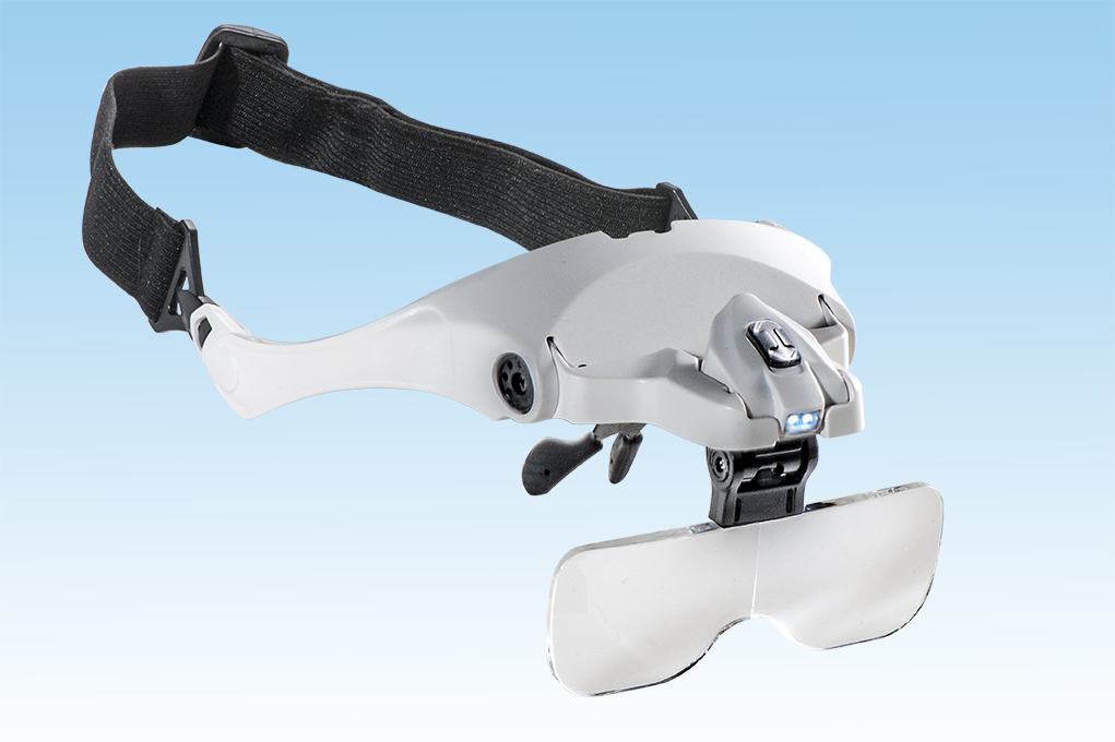 Kraft Werkzeuge Brillenlupe mit LED Lupe Brille Sehhilfe