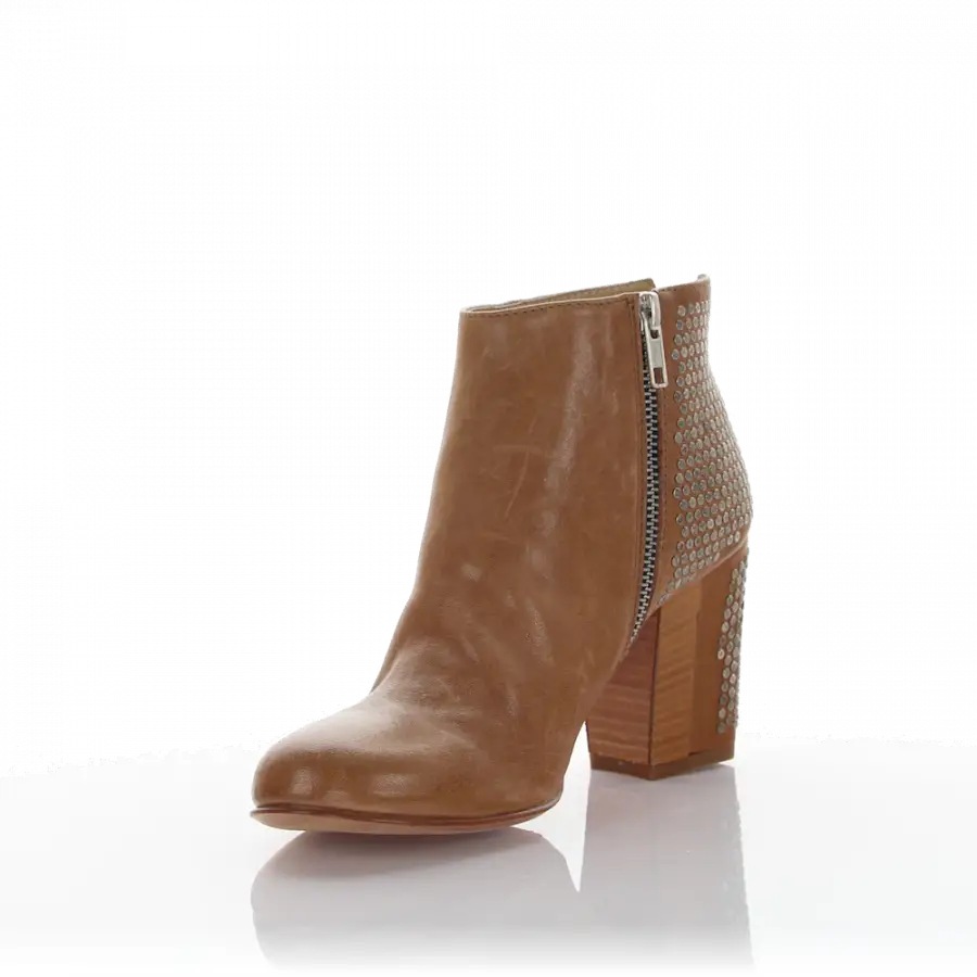 Rossano Bisconti - Stiefeletten Ticino Leder braun Nieten - braun