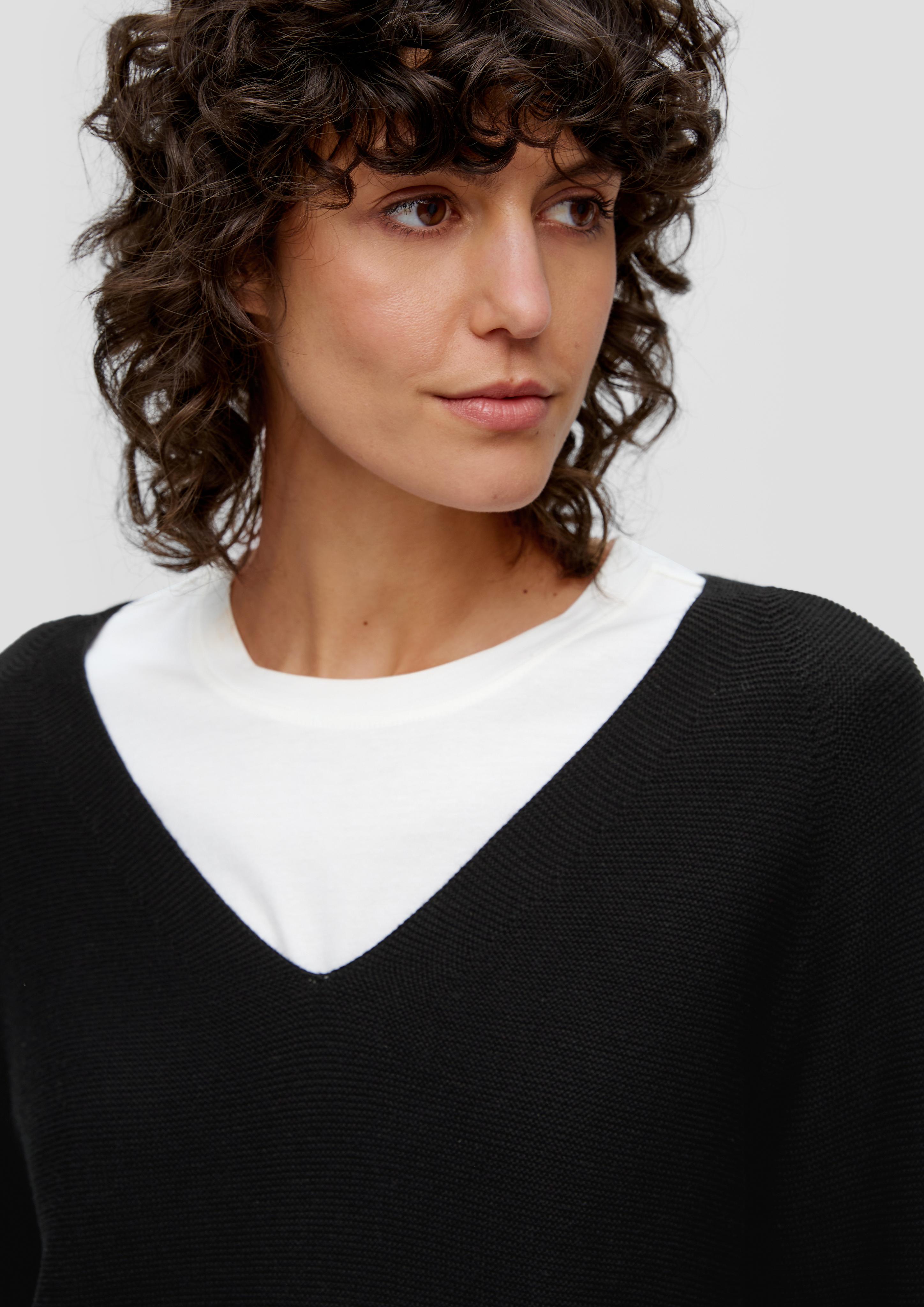 Pullover mit V-Ausschnitt  2145636-9999